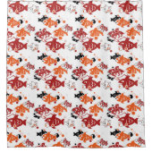 Rideaux De Douche Conception Motif de la natation Abstraite (Devant)