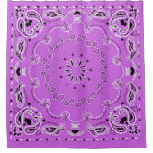 Rideaux De Douche Conception orientale violette (Devant)