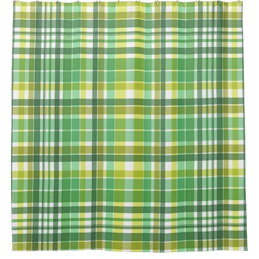 Rideaux De Douche Conception Plaid Jaune Vert (Devant)