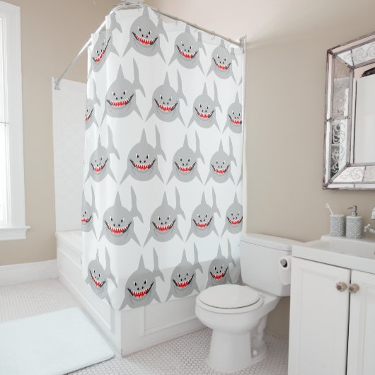 Rideaux De Douche Conception Shark (En situation)