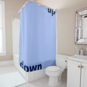 Rideaux De Douche Conception simple "rectangle bleu clair vers le ha (En situation)