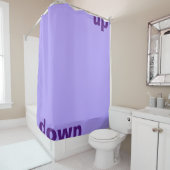 Rideaux De Douche Conception simple "rectangle lumière violet vers l (En situation)