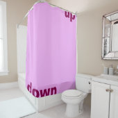 Rideaux De Douche Conception simple "rectangle rose pâle vers le hau (En situation)