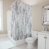 Rideaux De Douche Conceptual background leaves drawing pattern. Styl (En situation)