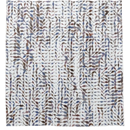 Rideaux De Douche Conceptual background leaves drawing pattern. Styl (Devant)