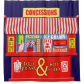 Rideaux De Douche Concessions Drôle Stand Nourriture Et Boissons (Devant)