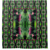 Rideaux De Douche Cônes de pin miniature Fermer Motif Abstrait (Devant)