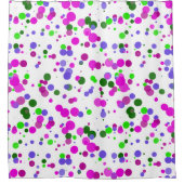 Rideaux De Douche Confetti Poka Rose (Devant)
