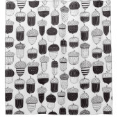 Rideaux De Douche Conflit de Doodle motif d'automne (Devant)