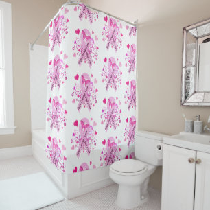 Rideaux De Douche Conscience de cancer du sein