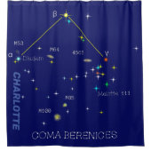 Rideaux De Douche Constellation Coma Berenices de l'hémisphère Nord (Devant)