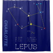 Rideaux De Douche Constellation de l'hémisphère sud Lepus (Devant)