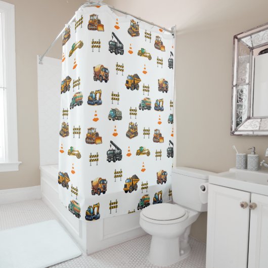 Rideaux De Douche Construction machinery  (En situation)