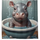 Rideaux De Douche Continuez à scruter - Drôle portraits d'animaux (Devant)