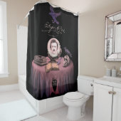 RIDEAUX DE DOUCHE CONVOCATION D'EDGAR ALLAN POE (En situation)