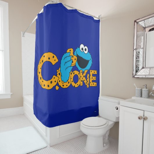 Rideaux De Douche Cookie Monster | Cookie ! (En situation)
