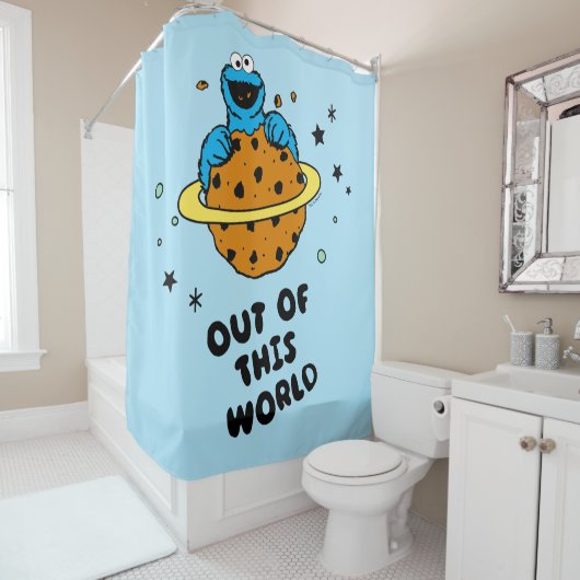 Rideaux De Douche Cookie Monster | Hors de ce monde (En situation)