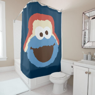 Rideaux De Douche Cookie Monster Woodland Face
