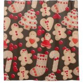 Rideaux De Douche Cookies au gingembre Cookie de vacances Noël (Devant)