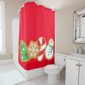 Rideaux De Douche Cookies de Noël (En situation)