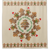 Rideaux De Douche Cookies en pain d'épice célébrant Noël (Devant)