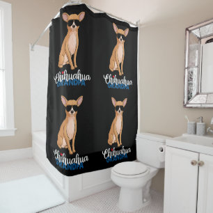 Rideaux De Douche Cool Chihuahua Grandpa Amoureux des chiens