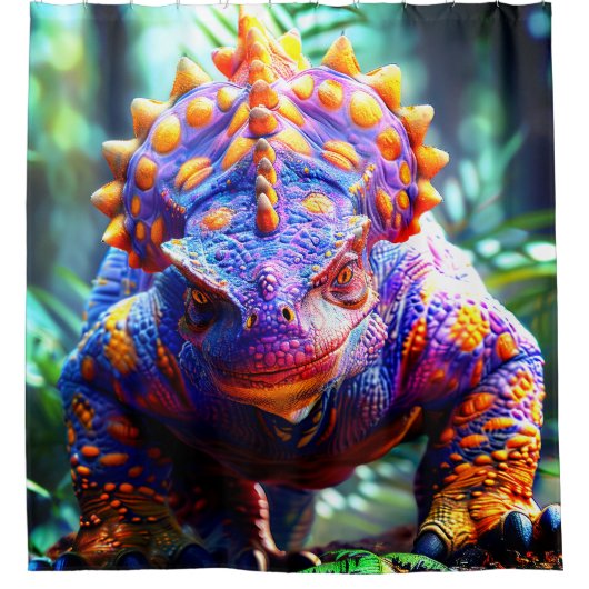 Rideaux De Douche Cool Dinosaur (Devant)