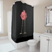 Rideaux De Douche Cool Headless Flamingo Halloween Lazy (En situation)