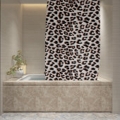 Rideaux De Douche Cool Leopard Poster de animal Motif