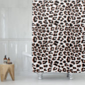 Rideaux De Douche Cool Leopard Poster de animal Motif