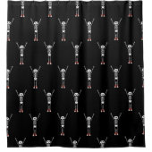 Rideaux De Douche Cool Skeleton Motif Halloween (Devant)