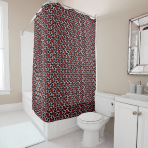 Rideaux De Douche Coquelicot sur fleurs de Goth