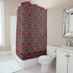 Rideaux De Douche Coquelicot sur le jardin gothique