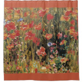 Rideaux De Douche Coquelicots par Robert Vonnoh, Impressionnisme Vin (Devant)