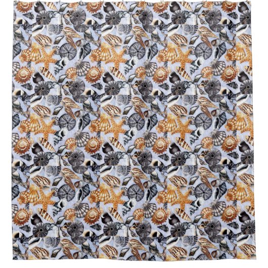 Rideaux De Douche Coques de mer (Devant)