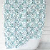 Rideaux De Douche Coquillage bleu ciel