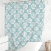 Rideaux De Douche Coquillage bleu ciel