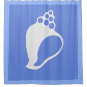 Rideaux De Douche Coquille bleue (Devant)