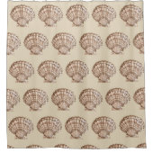 Rideaux De Douche Coquille couleur neutre (Devant)