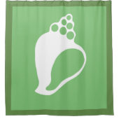 Rideaux De Douche Coquille verte (Devant)