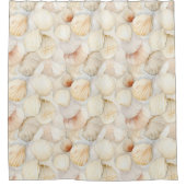 Rideaux De Douche Coquilles de Mer Crème Sable Plage d'Ivoire (Devant)