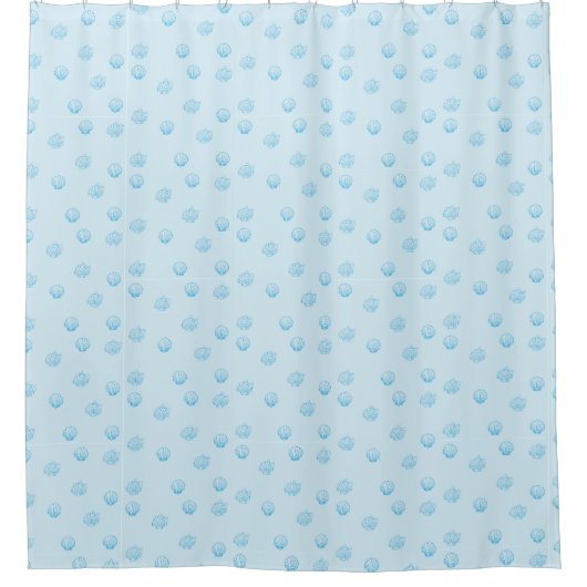 Rideaux De Douche Coquilles Saint-Jacques Contour Minimalisme (Devant)