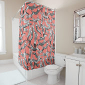 Rideaux De Douche corail broussailleux (En situation)