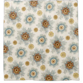 Rideaux De Douche Coral Mandala Motif (Devant)