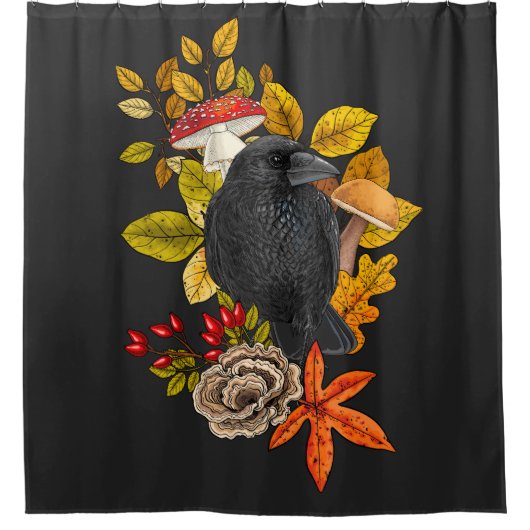 Rideaux De Douche Corbeau (Devant)