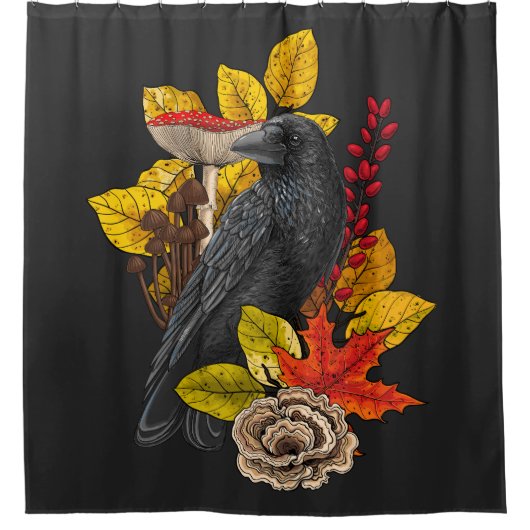 Rideaux De Douche Corbeau 2 (Devant)