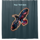 Rideaux De Douche Corbeau Iridescendant (Devant)