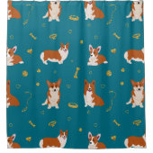 Rideaux De Douche Corgi Cute Motif (Devant)