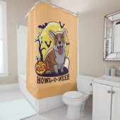 Rideaux De Douche Corgi Howl-O-Ween (En situation)