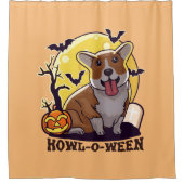 Rideaux De Douche Corgi Howl-O-Ween (Devant)